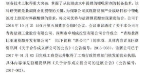 比亚迪投资2.45亿开发盐湖锂资源